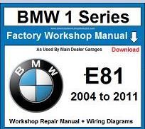 Service Repair Official Workshop Manual For Bmw 1 Series E81